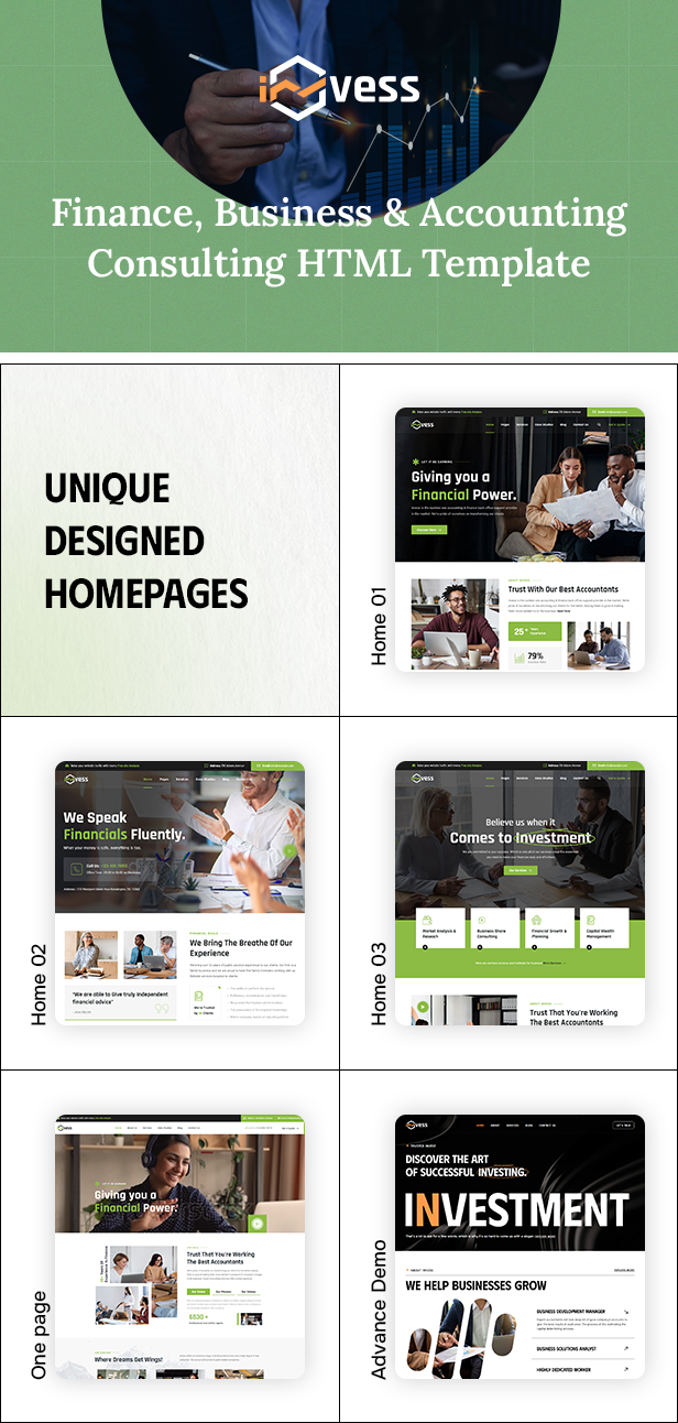 Invess - Accounting & Finance Services HTML Template