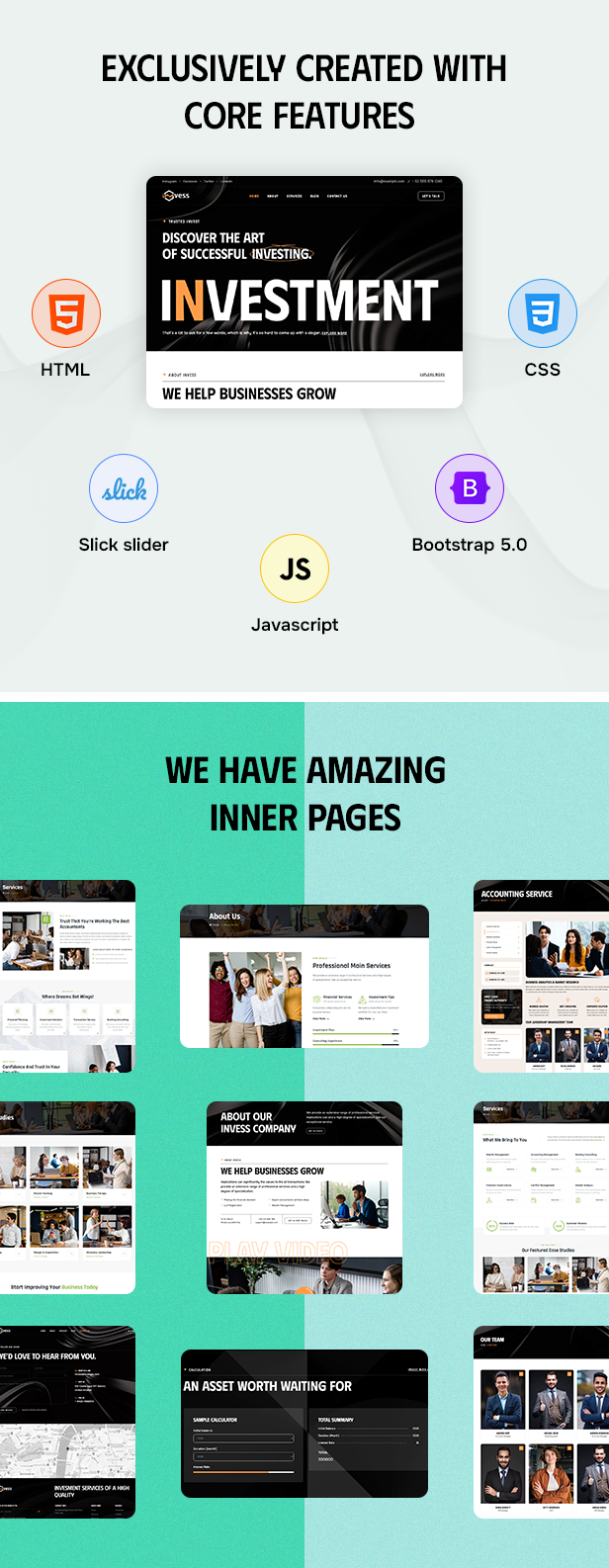Invess - Accounting & Finance Services HTML Template