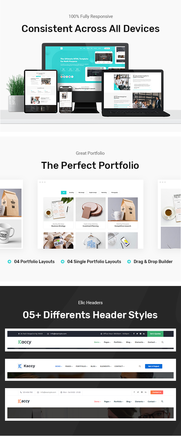 Kaccy - Services Multi-Purpose HTML Template