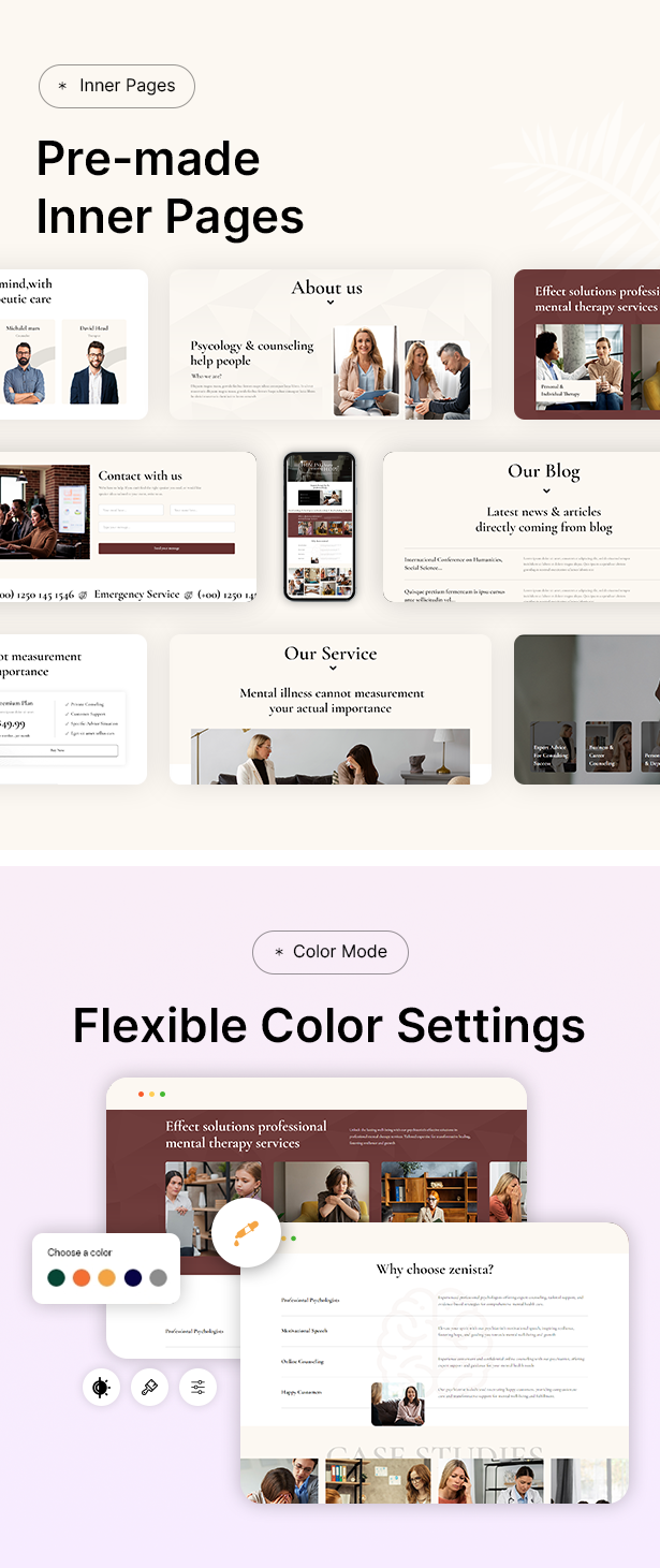 Zenista - Psychology & Counseling HTML Template